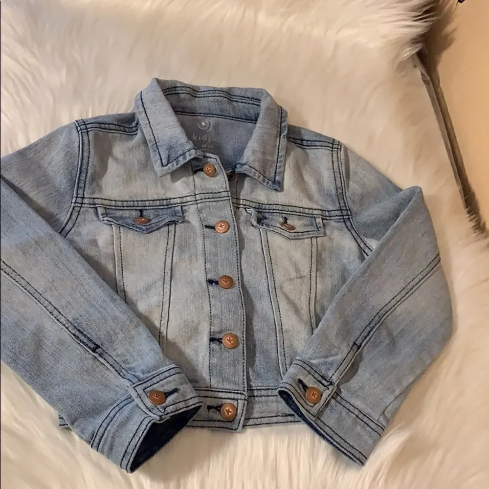 Kidpik Outfit Jean Jacket, Blouse, Dress Size 5/6